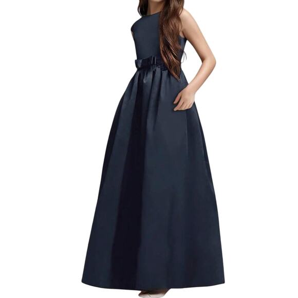 Girl Formal Cap Sleeve Maxi Dress in Blue, Size 16Y - Picture 1 of 2